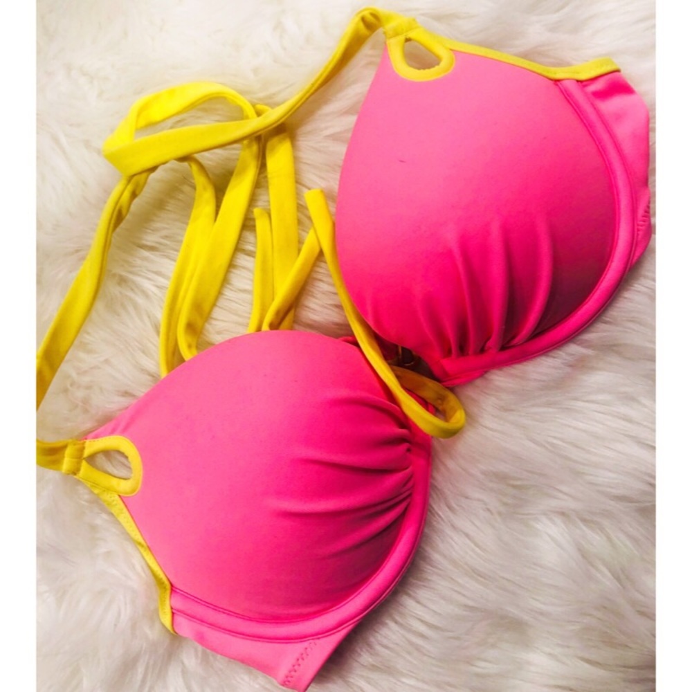 Victoria’s Secret Bombshell Bikini Pink Top✨34B